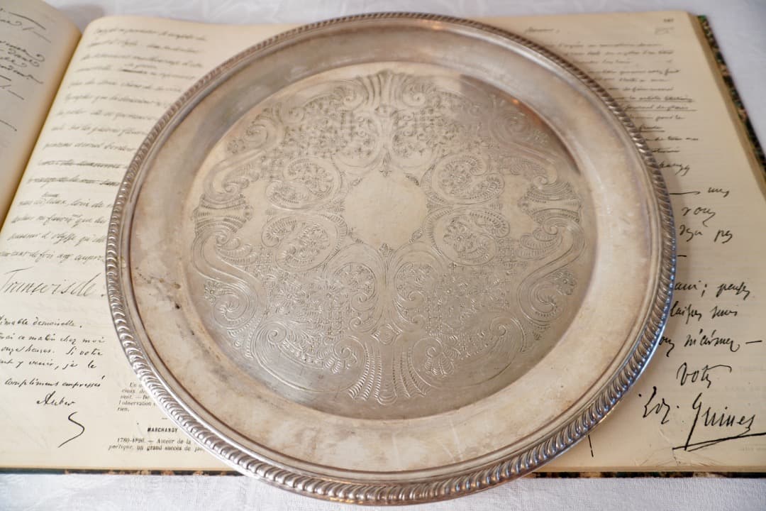 アメリカ ヴィンテージ シルバープレート トレー