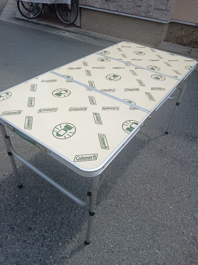 【Coleman】三折テーブル ランタンポール付
