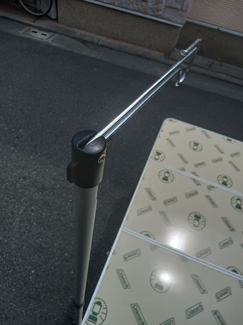 【Coleman】三折テーブル ランタンポール付