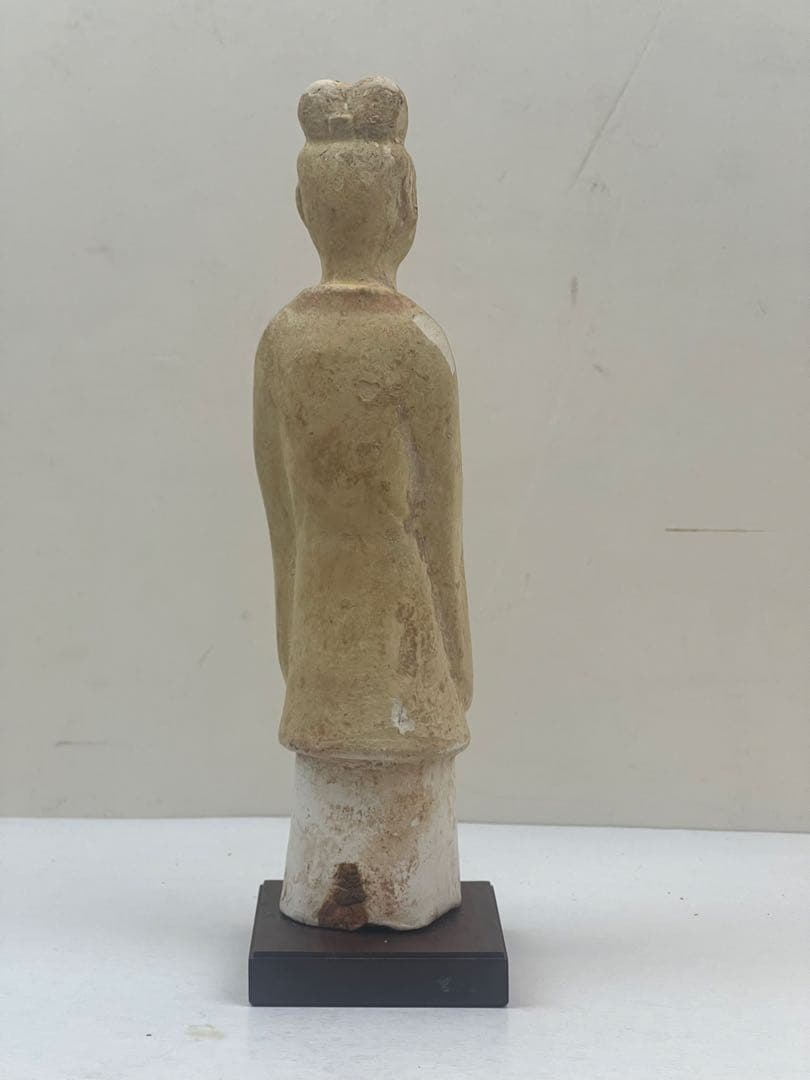古代中国加彩佣　漢の時代の女官の像　送料込み
