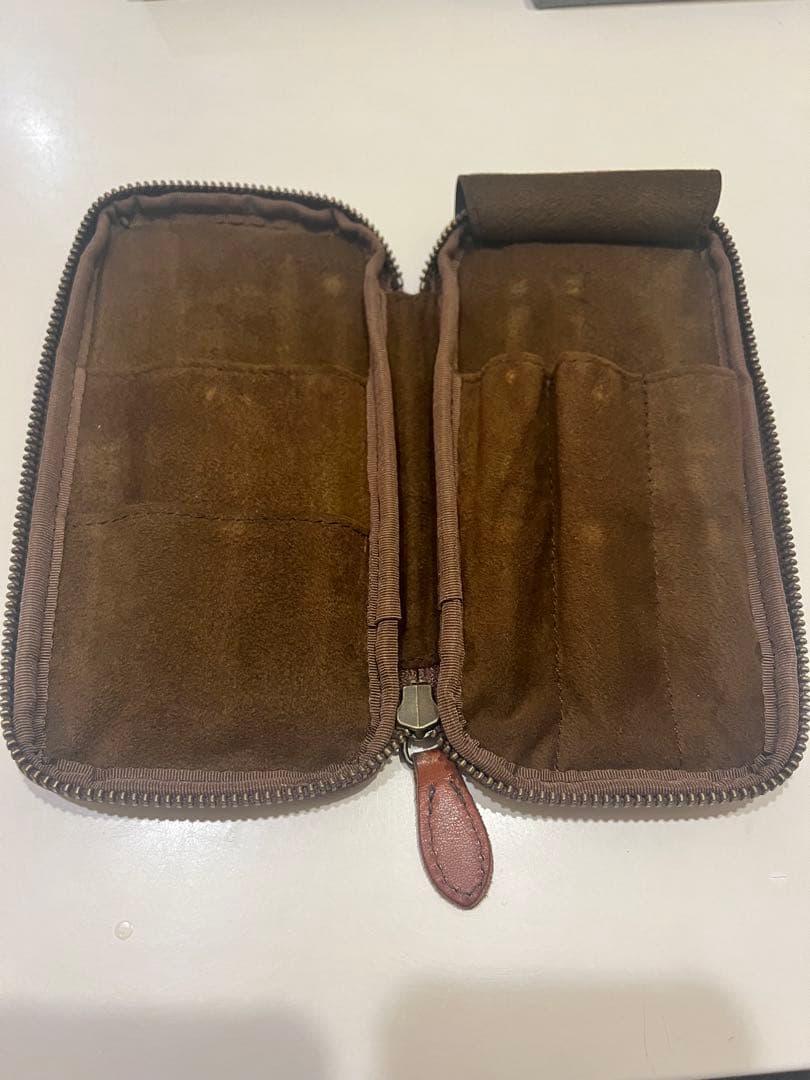 &Liebe アンドリーベ 栃木レザー ペンケース 茶色