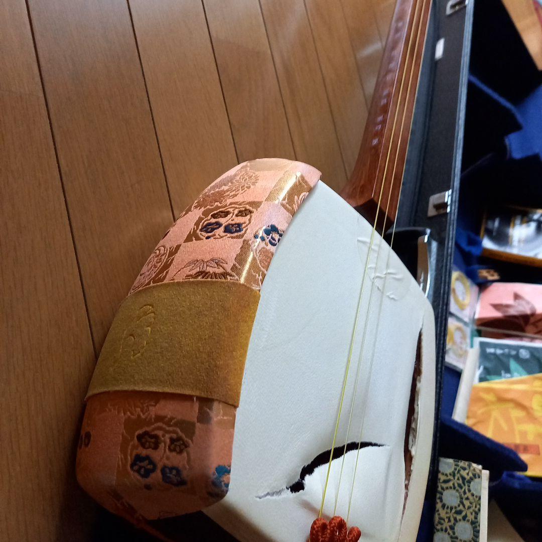 三味線本体 黒ケース付き