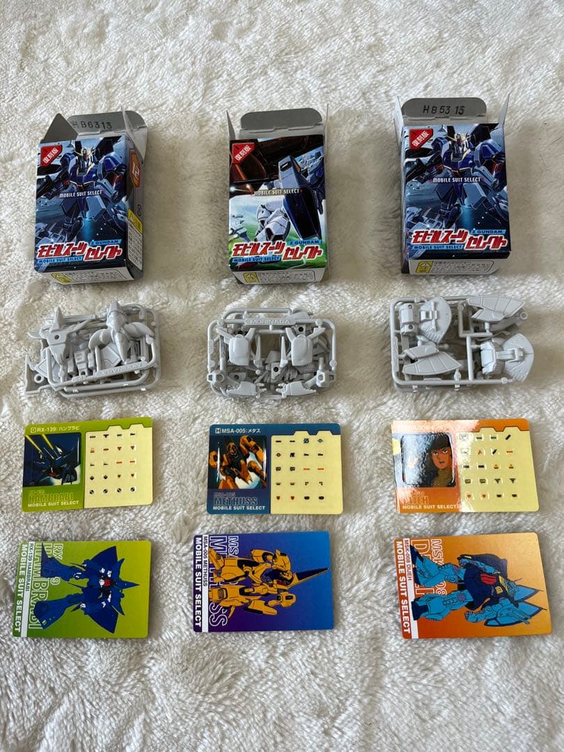 森永製菓　チョコスナック　機動戦士Zガンダム モビルスーツセレクト復刻版　全種