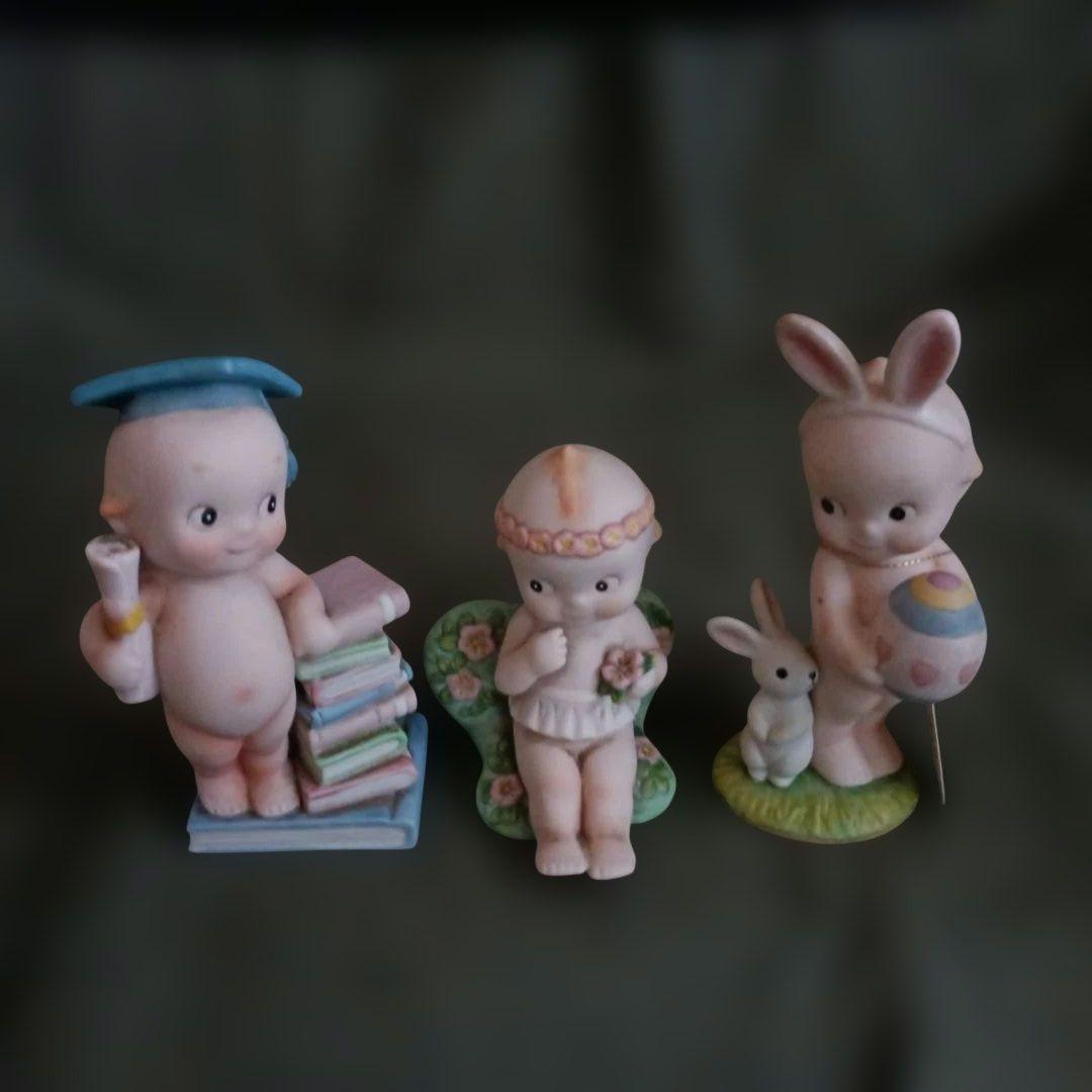 加藤工芸　子供の陶器フィギュア4体セット