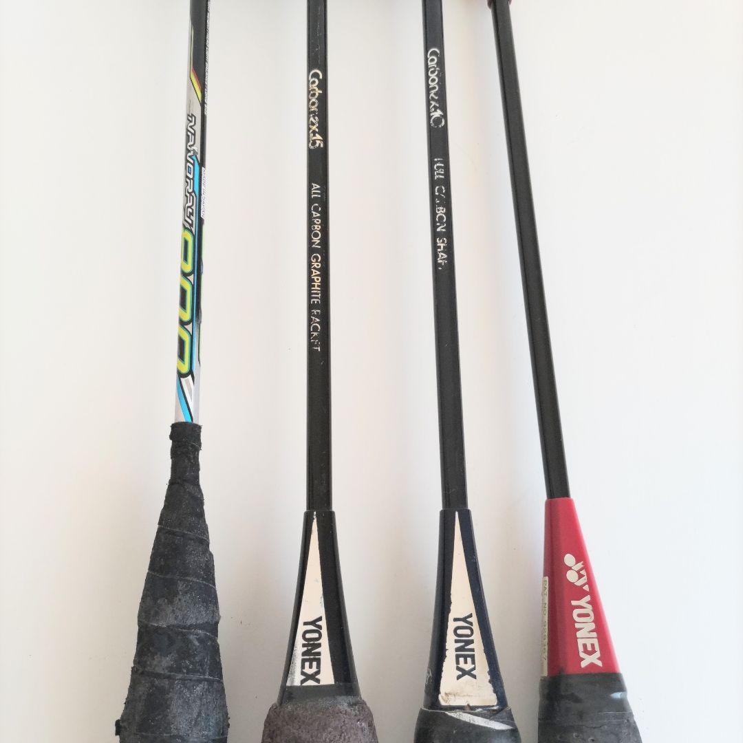 YONEX バドミントンラケット 4本まとめ NANORAY800 他