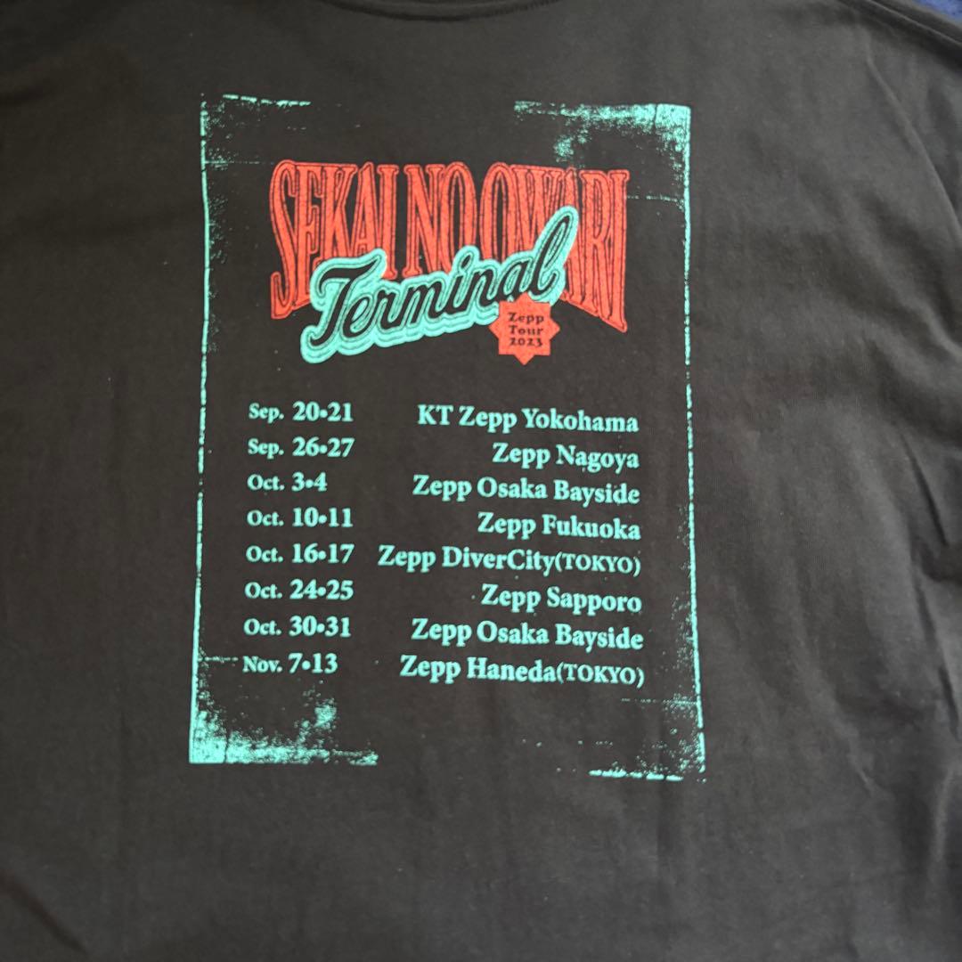 ターミナル　セカオワ　Terminal Tシャツ　黒　L