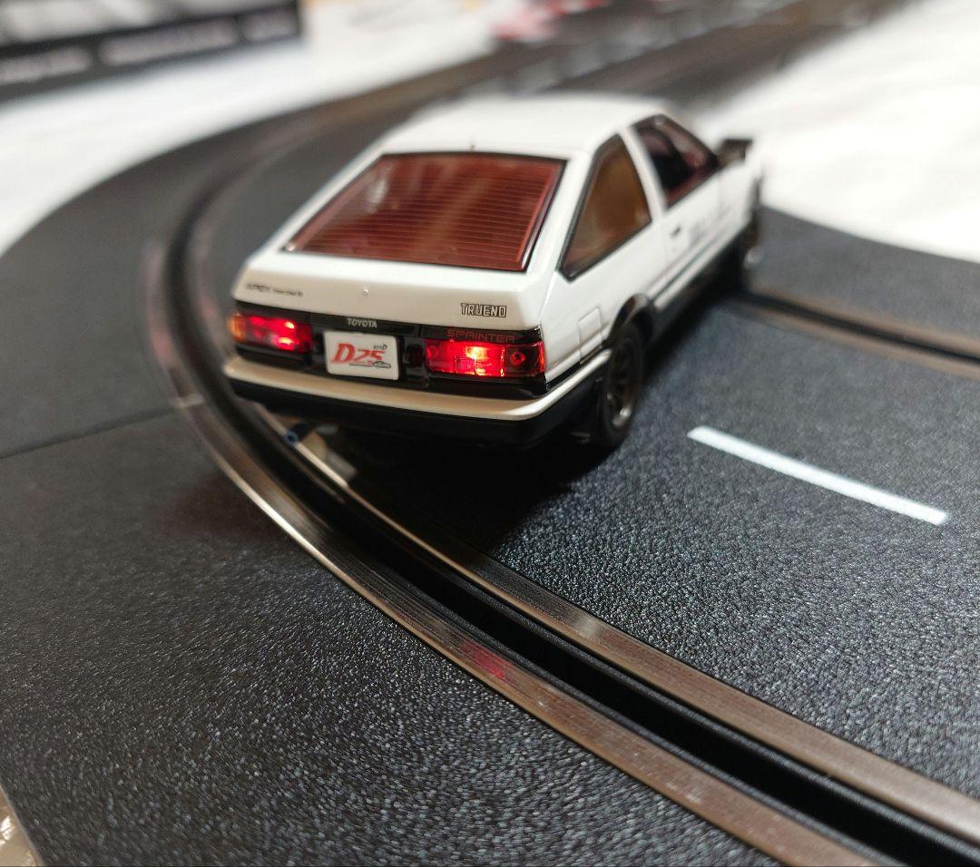 カレラデジタル①頭文字DスロットカーAE86②レーンチェンジオーバルコースセット