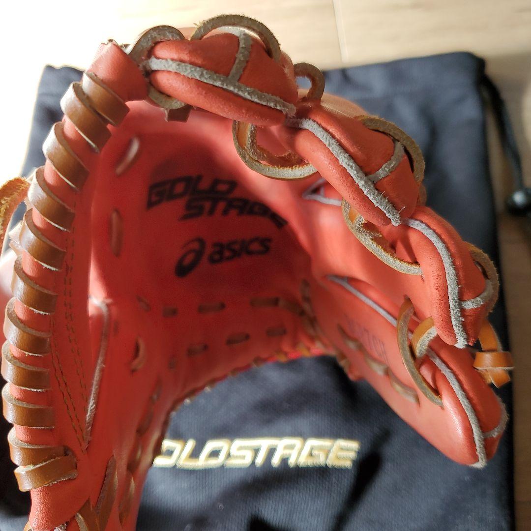 asics GOLDSTAGE 軟式グローブ オレンジ