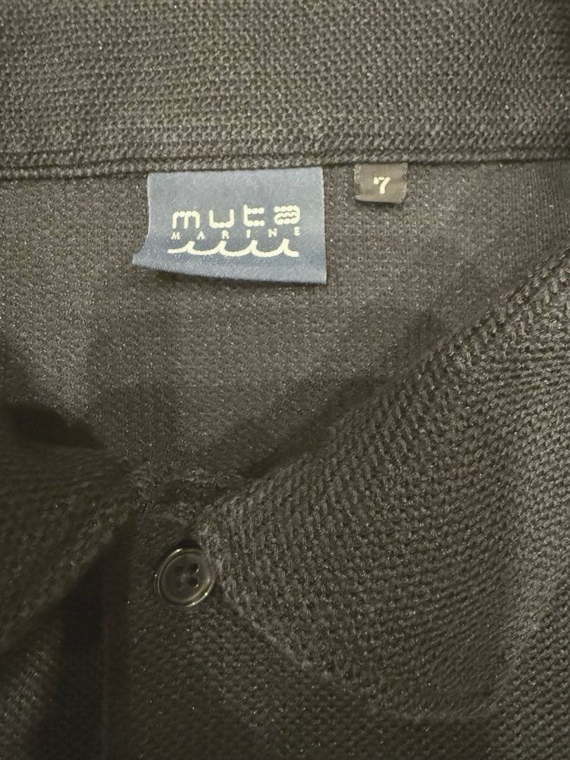 MUTA MARINE サイズ7 黒 ポロシャツ