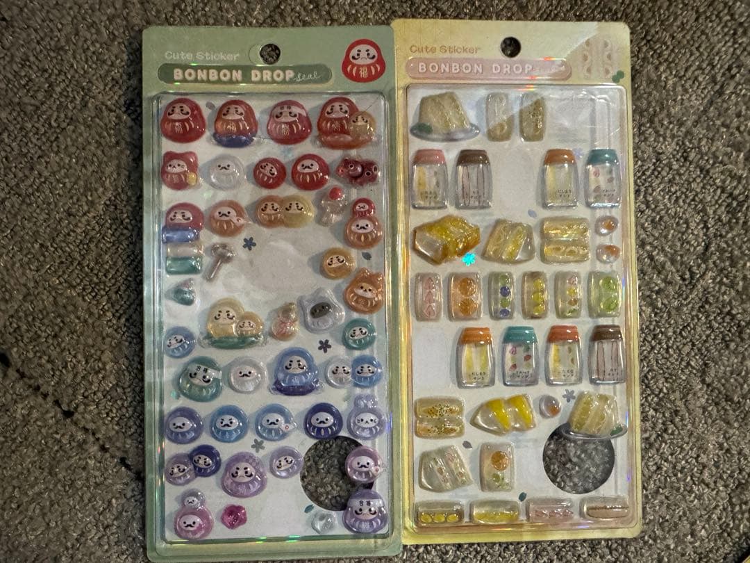 ボンボンドロップシール　ディズニー　和柄