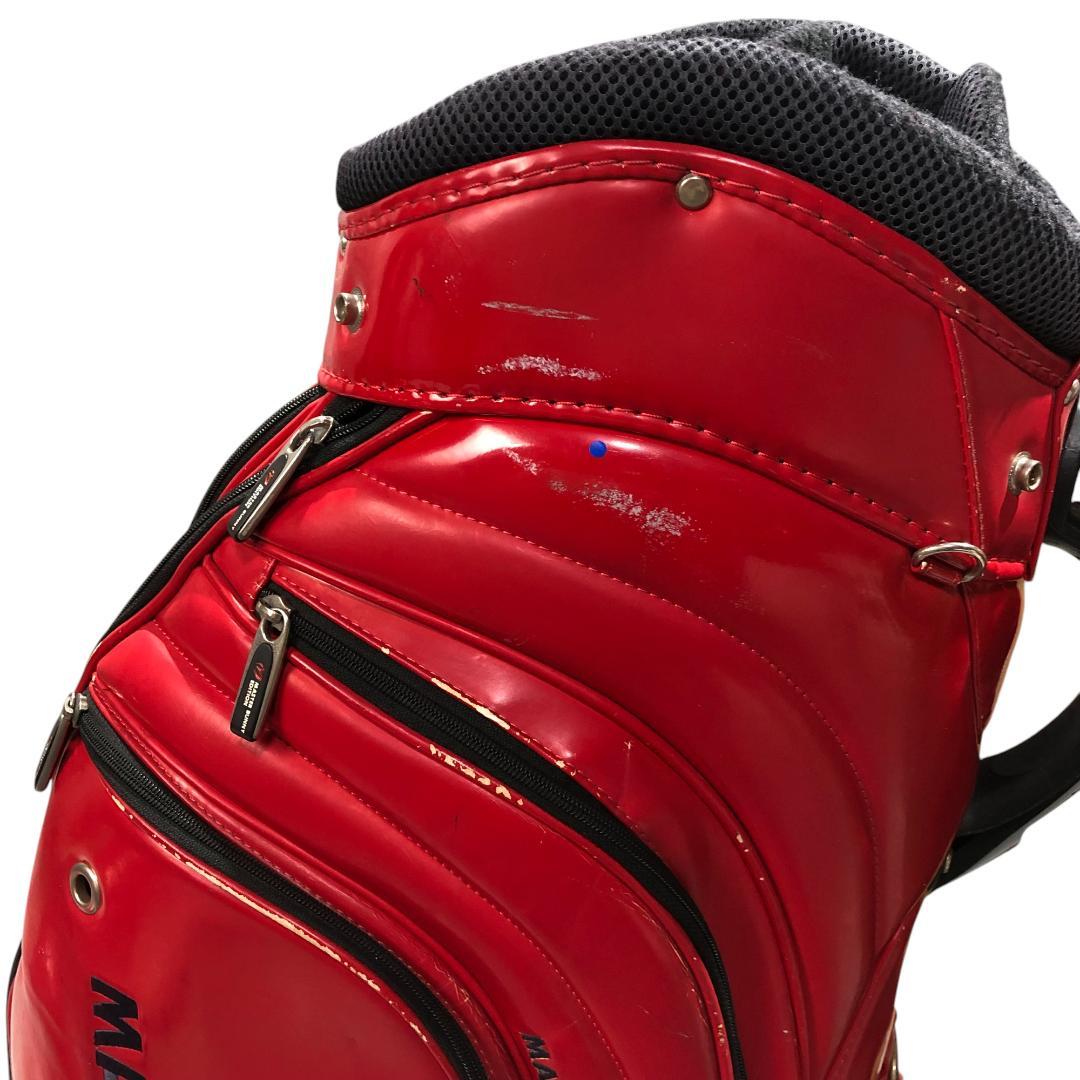 マスターバニーエディション フード付き キャディバッグ レッド ロゴ ゴルフ