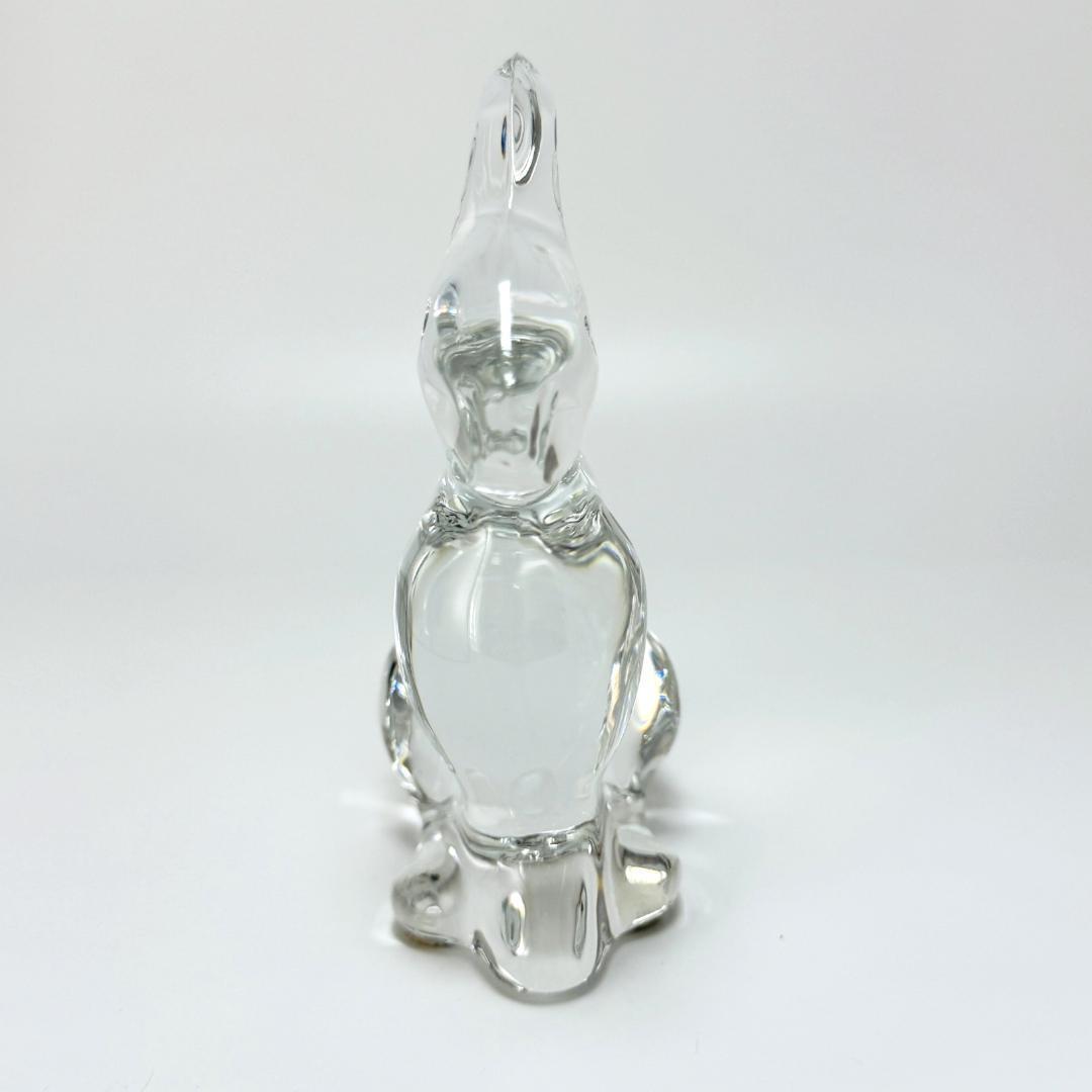 【バカラ】うさぎ 兎 動物 置物 インテリア★美品★幸運/開運