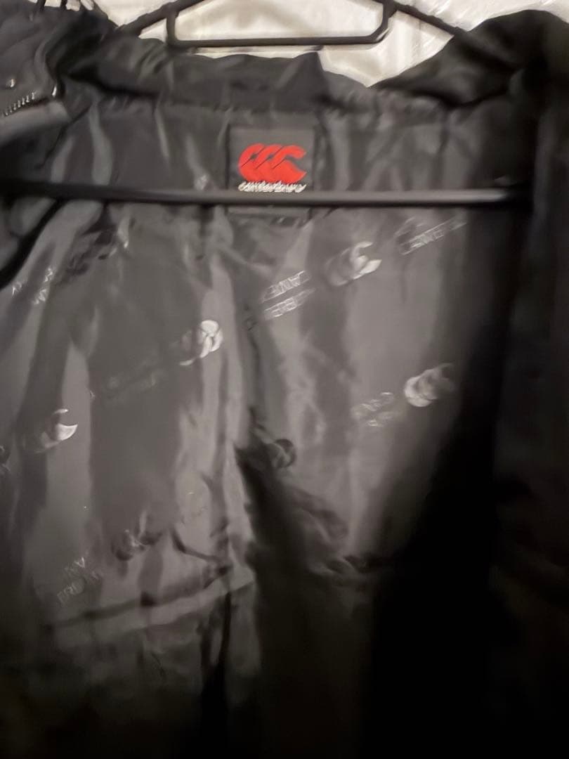 Canterbury ブラック ウォームアップウェア　ベンチコート