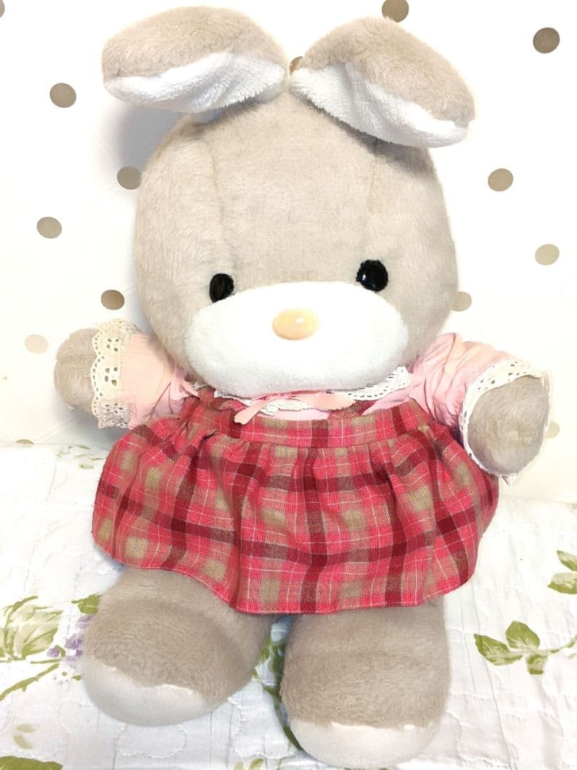 よしとく うさぎ ぬいぐるみ 昭和 レトロ ウサギ 兎 人形 吉徳 ビンテージ
