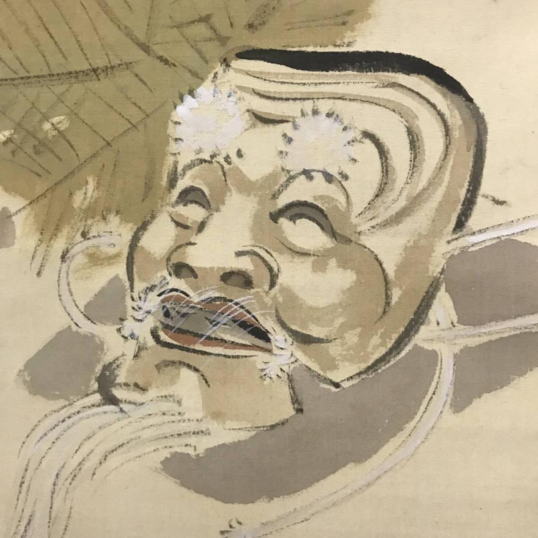 【真作】小山栄達（画）/不折（賛）/翁画賛/掛軸☆宝船☆AB-670