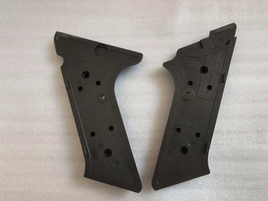 C①モデルガン　CAWコルトウッズマンショートバレルカスタム木製グリップ付