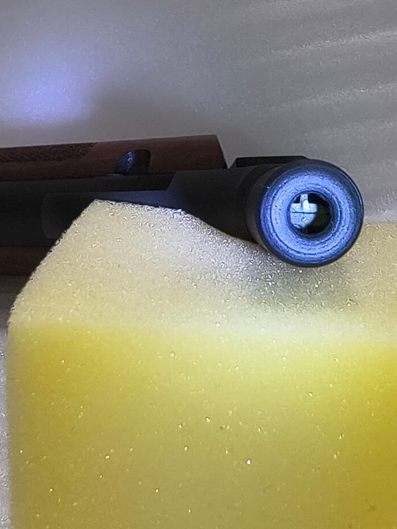 C①モデルガン　CAWコルトウッズマンショートバレルカスタム木製グリップ付