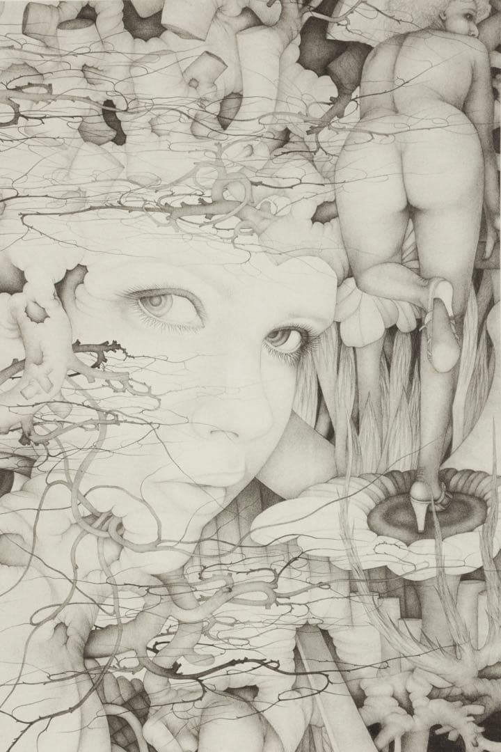 城景都 リトグラフ「想II」69/200 直筆サイン 額装 箱付