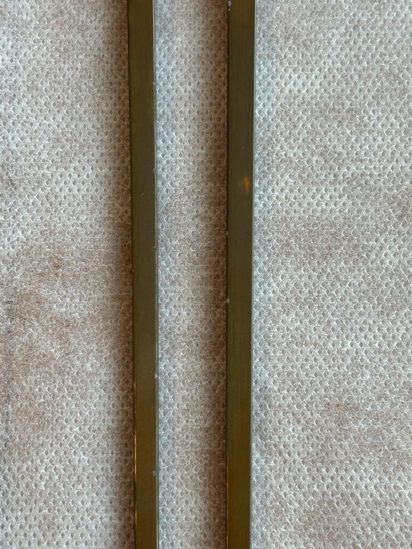 南鐐鳥頭真鍮　火箸　十三代　金谷五良三郎　茶道具