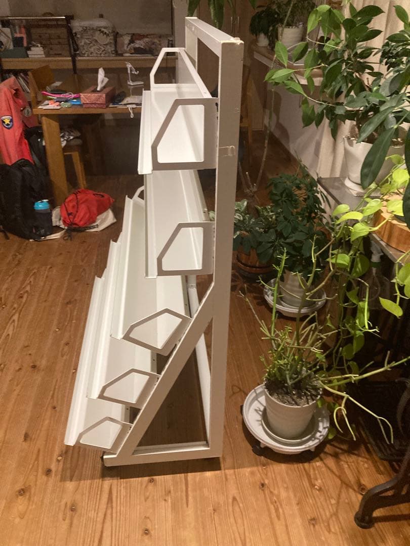 タテヤマ　スチールラック　本棚 CD DVDラック 収納棚 キャスター付