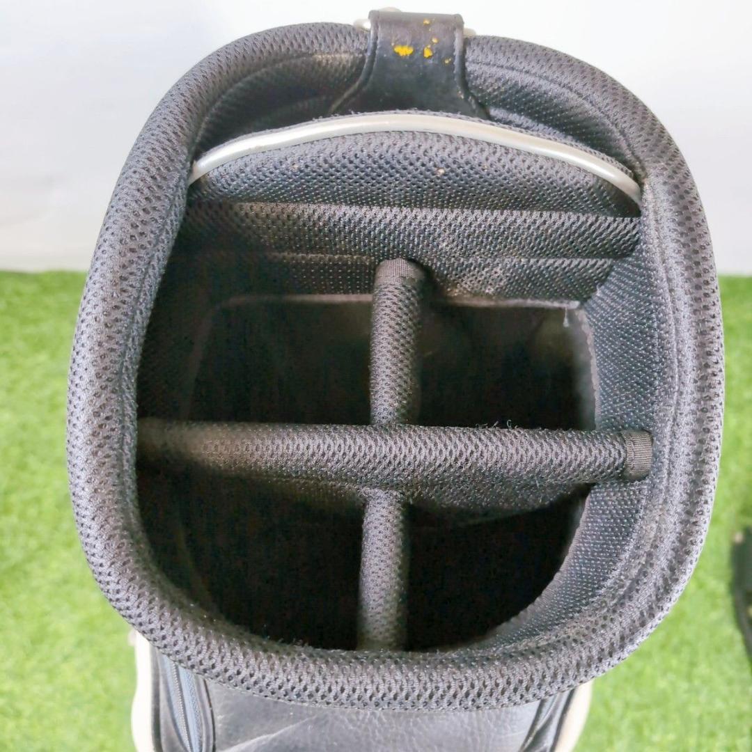 Titleist タイトリスト ゴルフキャディバッグ 黒 白 ブラック ホワイト