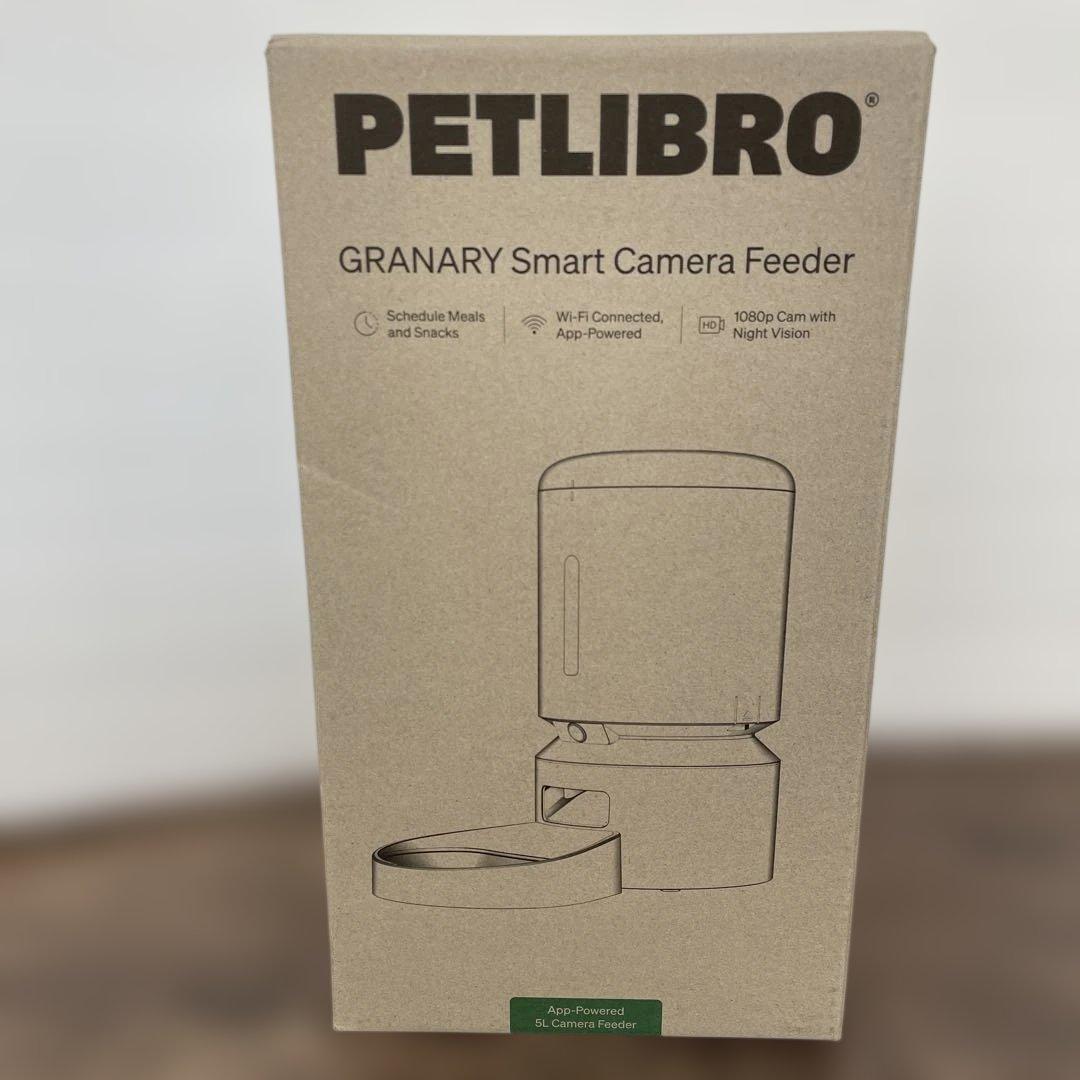 261185 PETLIBRO 自動給餌器 猫 カメラ付き 5L大容量 ホワイト