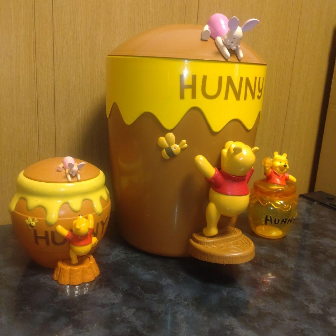 くまのプーさん　特大踏み式ごみ箱、小物入れ　【追加あり】