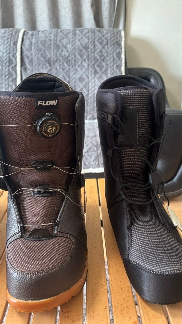 【使用感極少】FLOW RIVAL メンズ ブーツ29cm ボア（ダイヤル式）
