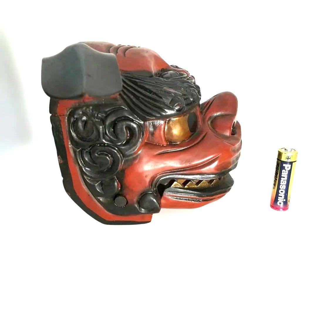 【希少な民芸品・美品】獅子頭 獅子舞