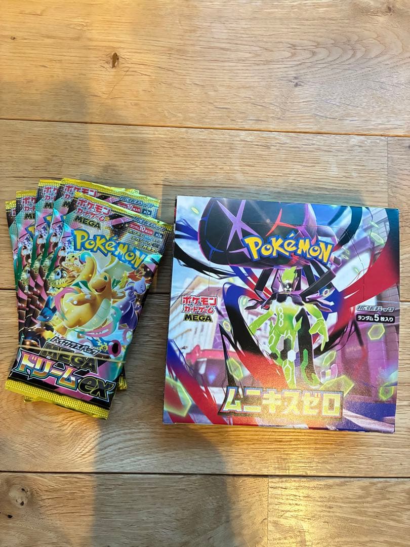 ポケモンカードゲームmegaムニキスゼロ1BOX & ドリームex5パック