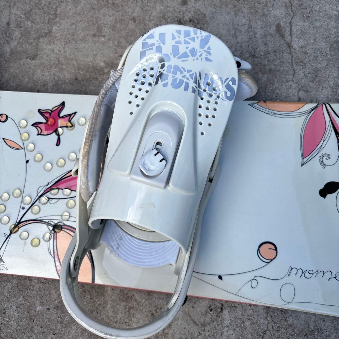 FLUX 花柄ビンディング ホワイト