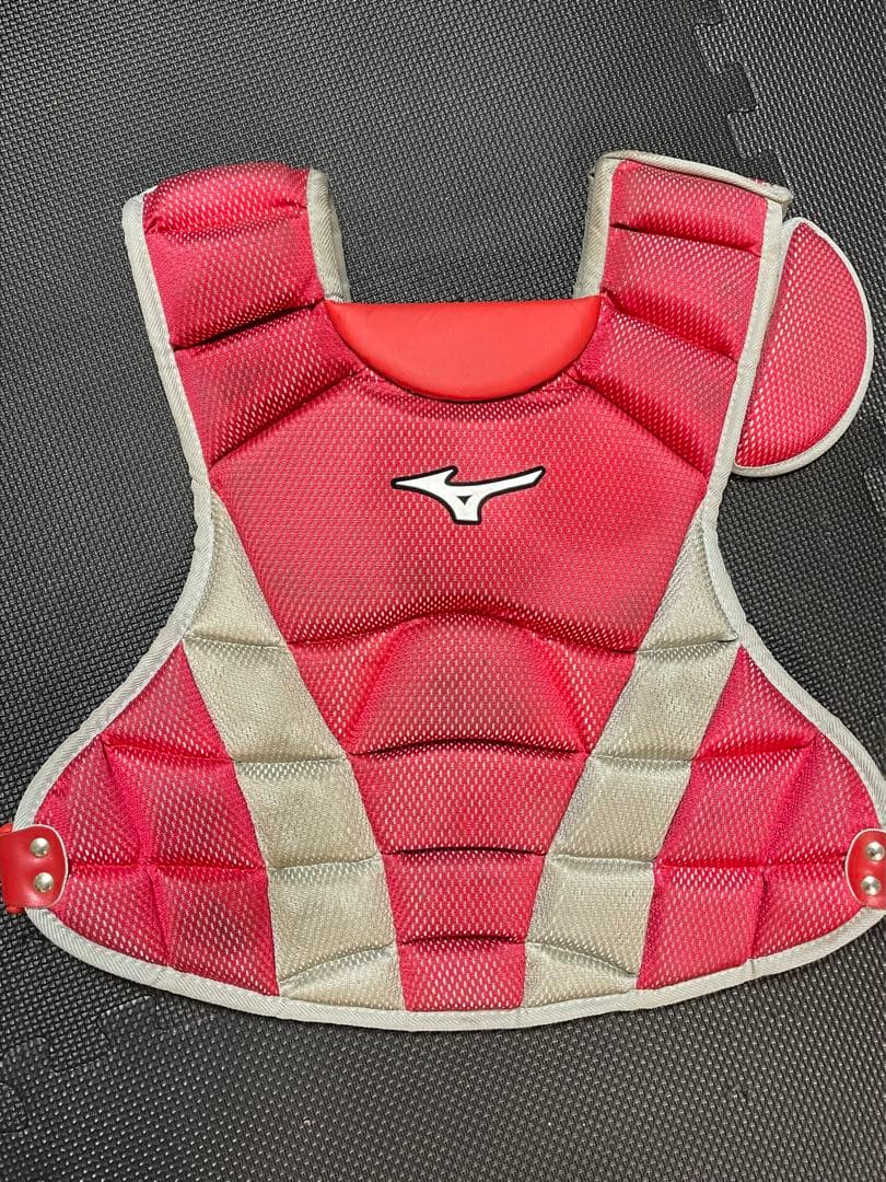 Mizuno Pro 一般軟式 キャッチャー防具セット（レッド）