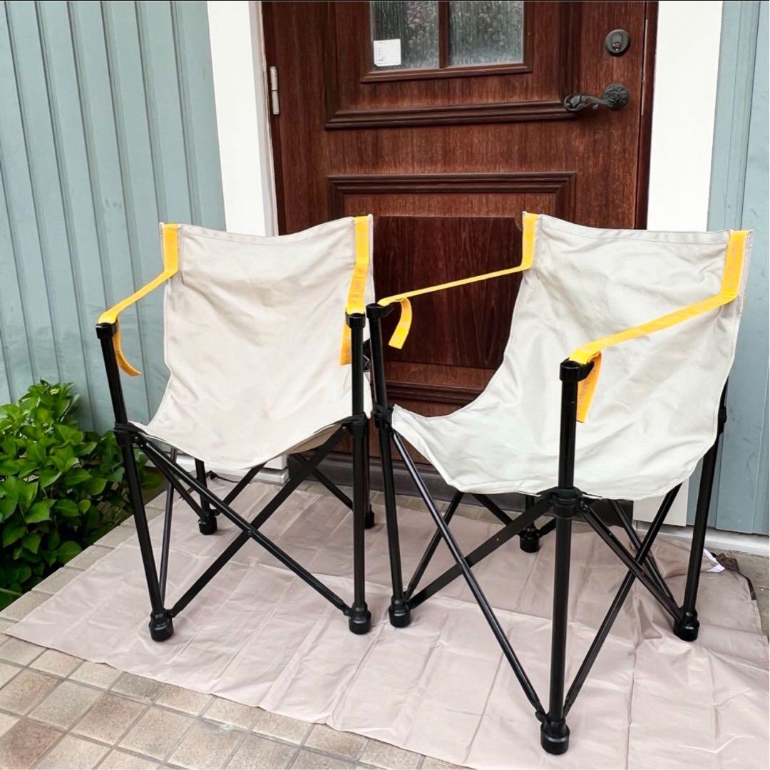 【廃盤レア】　2脚セット　peak チェア　イエロー　自立　アウトドア