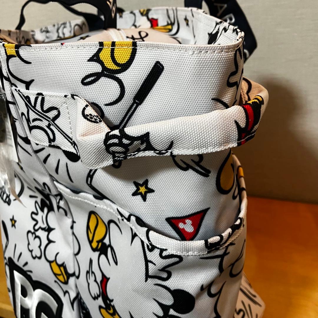 【新品】パーリーゲイツ ミッキー コラボ ロッカーバッグ 総柄 トートバッグ