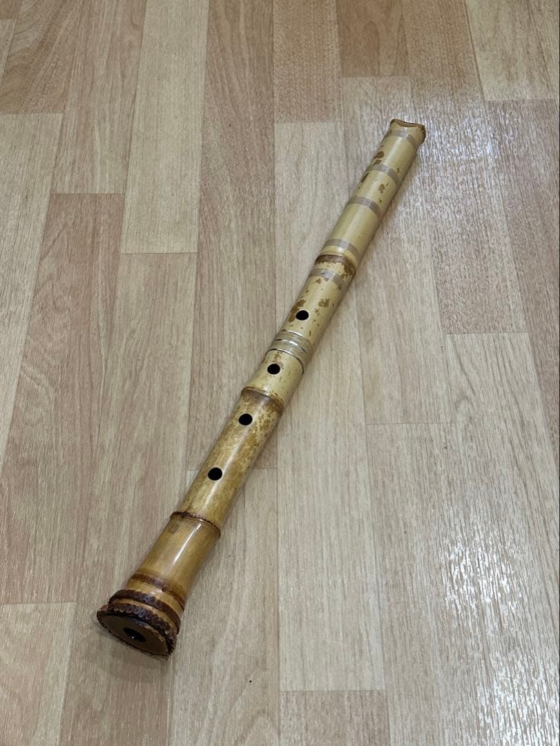 尺八　容山銘　1尺9寸　銀三線
