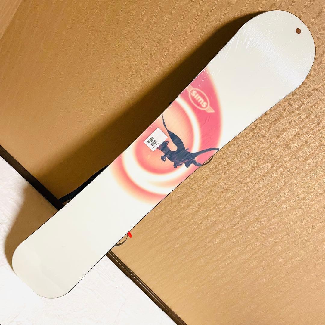 【新品】SIMSスノーボード146cmビンディングS/Mリーシュコード バッグ