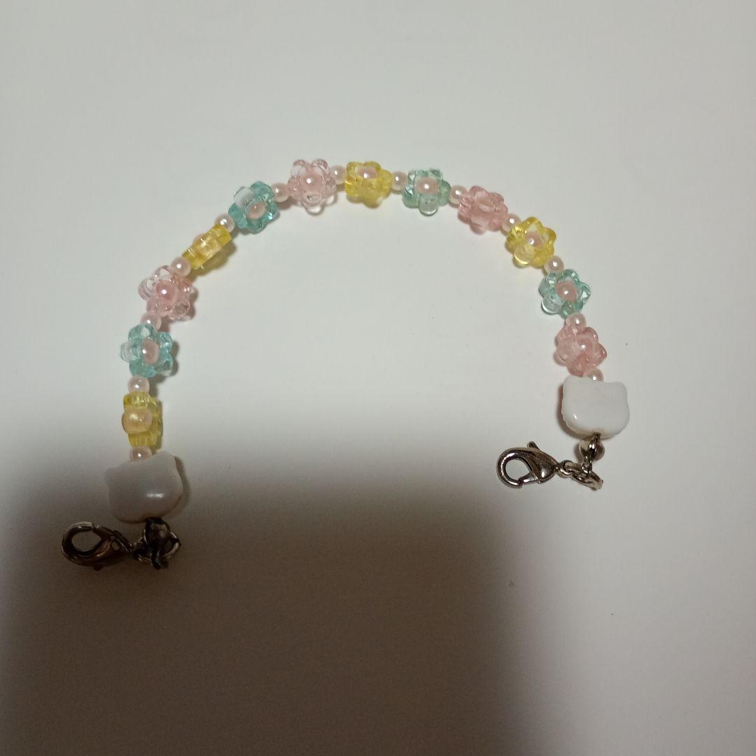 激レア　入手困難キティちゃん フラワーデザイン ストラップ