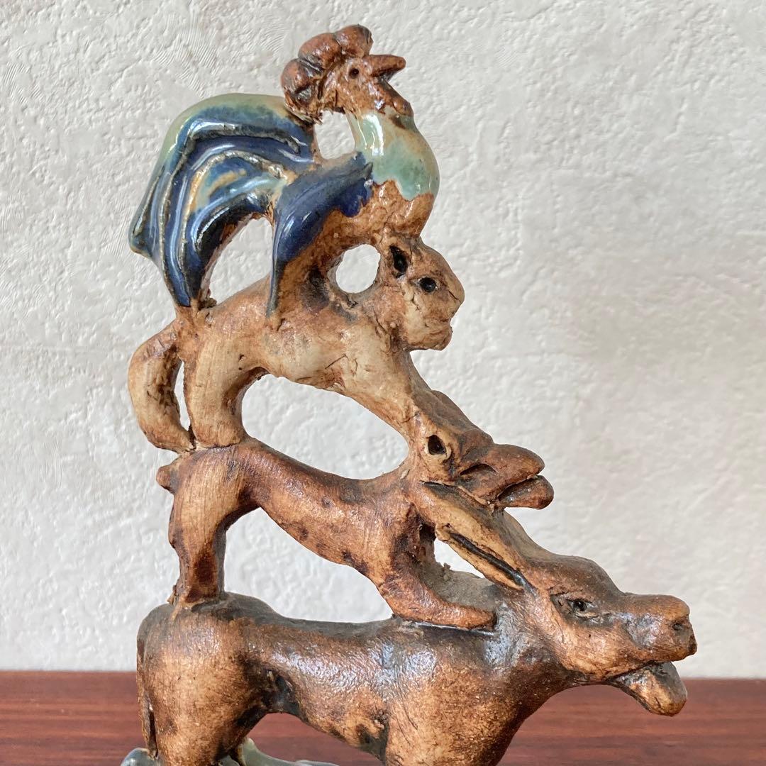 ブレーメンの音楽隊　オブジェ　置物　ドイツ　ヴィンテージ