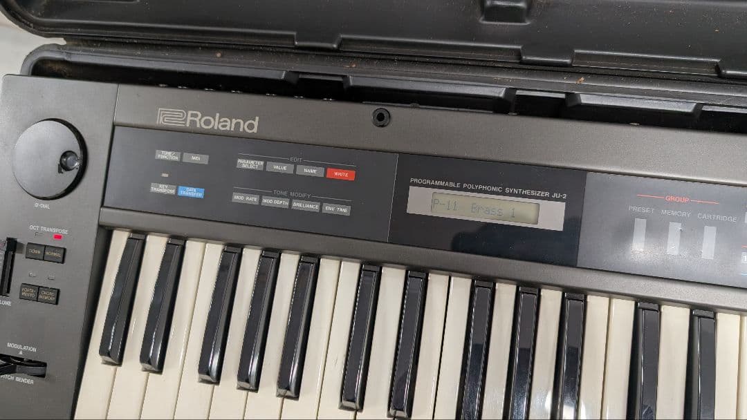 【通電確認のみ】Roland JUNO-2 プログラマブルシンセサイザー