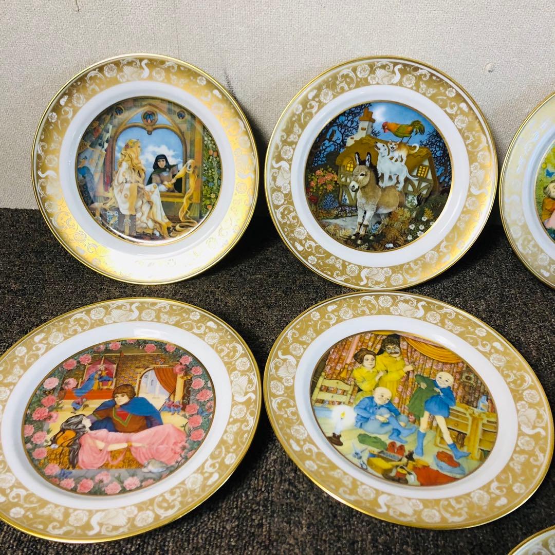 F41コレクション品✨ フランクリンポーセリン グリム童話 プレートセット 絵皿