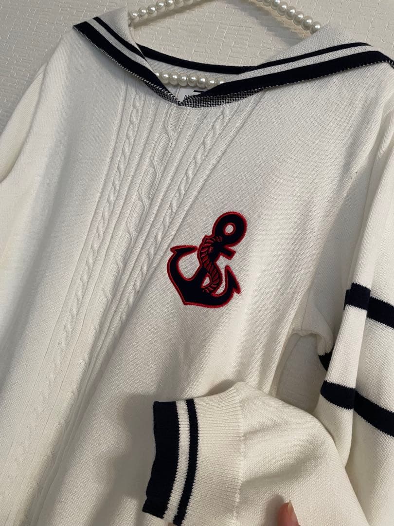 Samantha Thavasa セーラー襟セーター No.7 Lサイズ