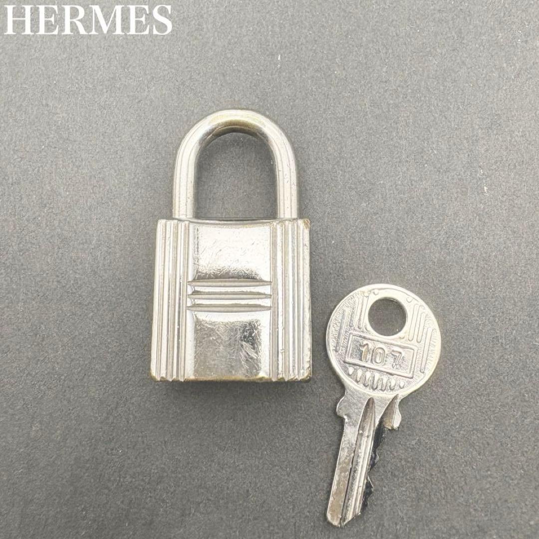 HERMES カデナ パドロック 南京錠 107 シルバー