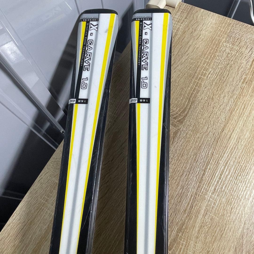 elan168cm（エラン）イエロースキー板　スキーセット