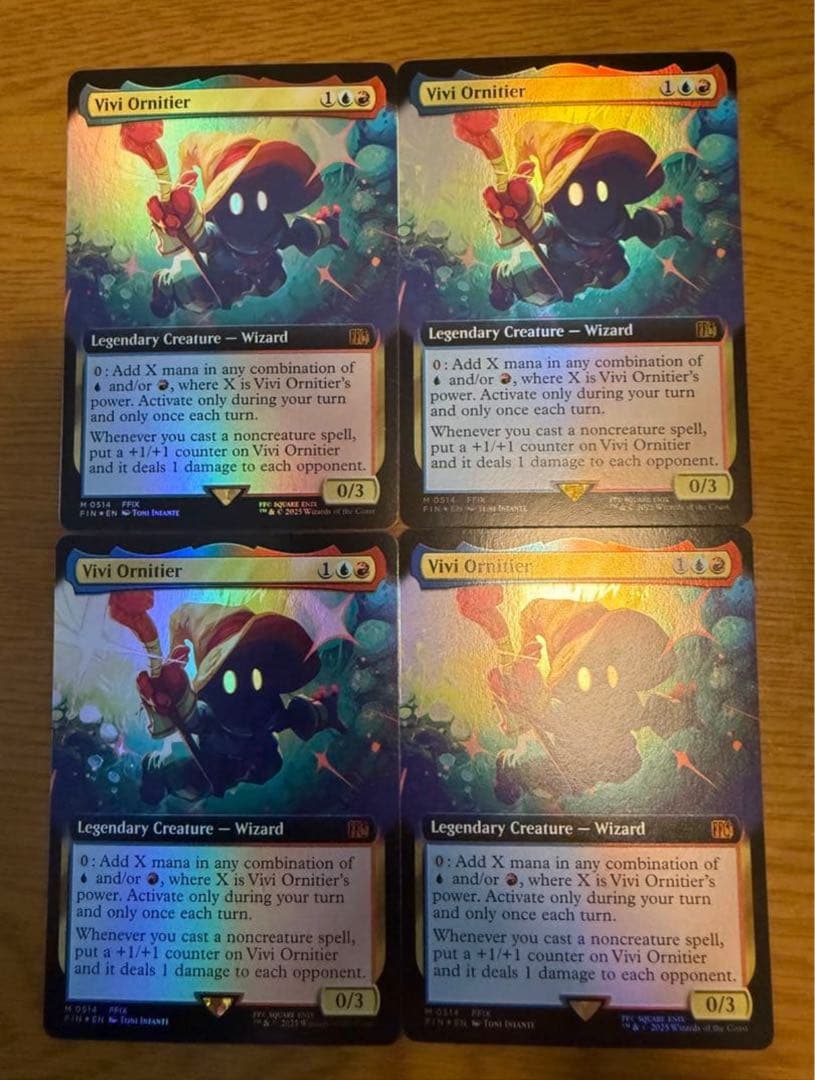 MTG 迷える黒魔道士、ビビ 拡張 Foil 英語版 Bundle 4枚