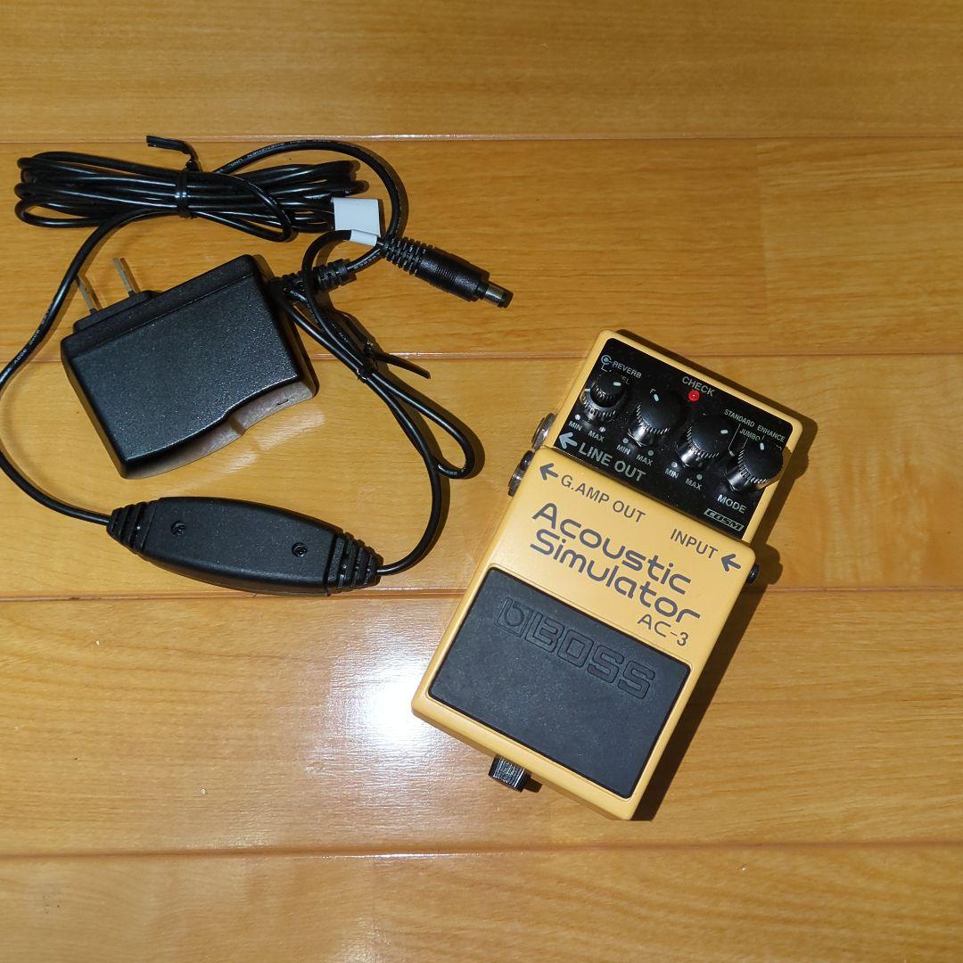 BOSS AC-3 Acoustic Simulatorと電源psa-100s