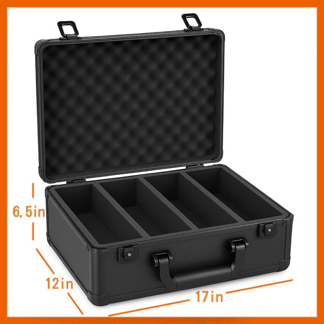 PSA鑑定用収納ケース　アタッシュケース ストレージボックス アルミ製4列訳あり