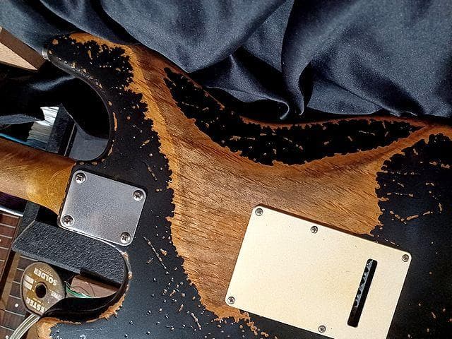 ★P90 Relic Vintage Black Stratocaster ★