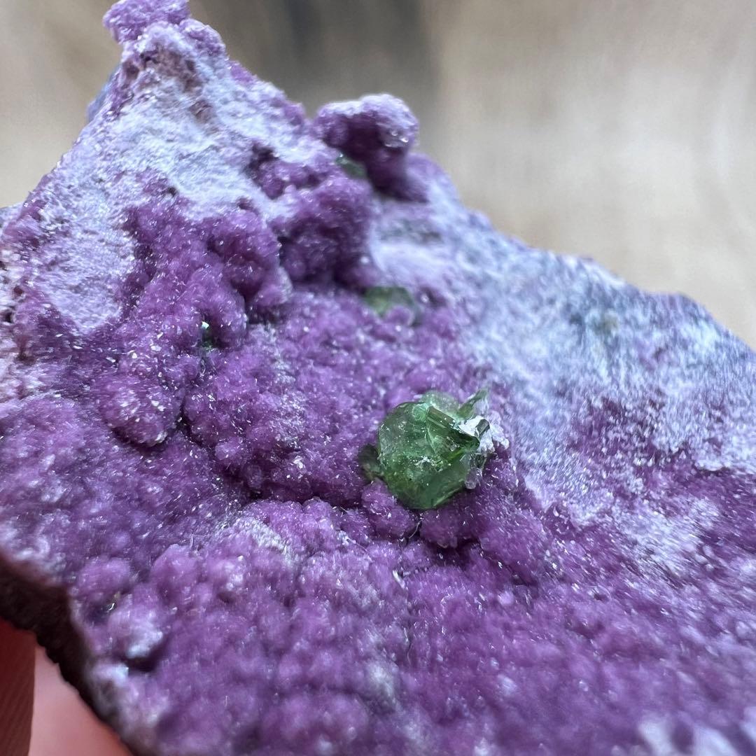 スフェーン アメス石 ④ 共生 鉱物 標本 原石