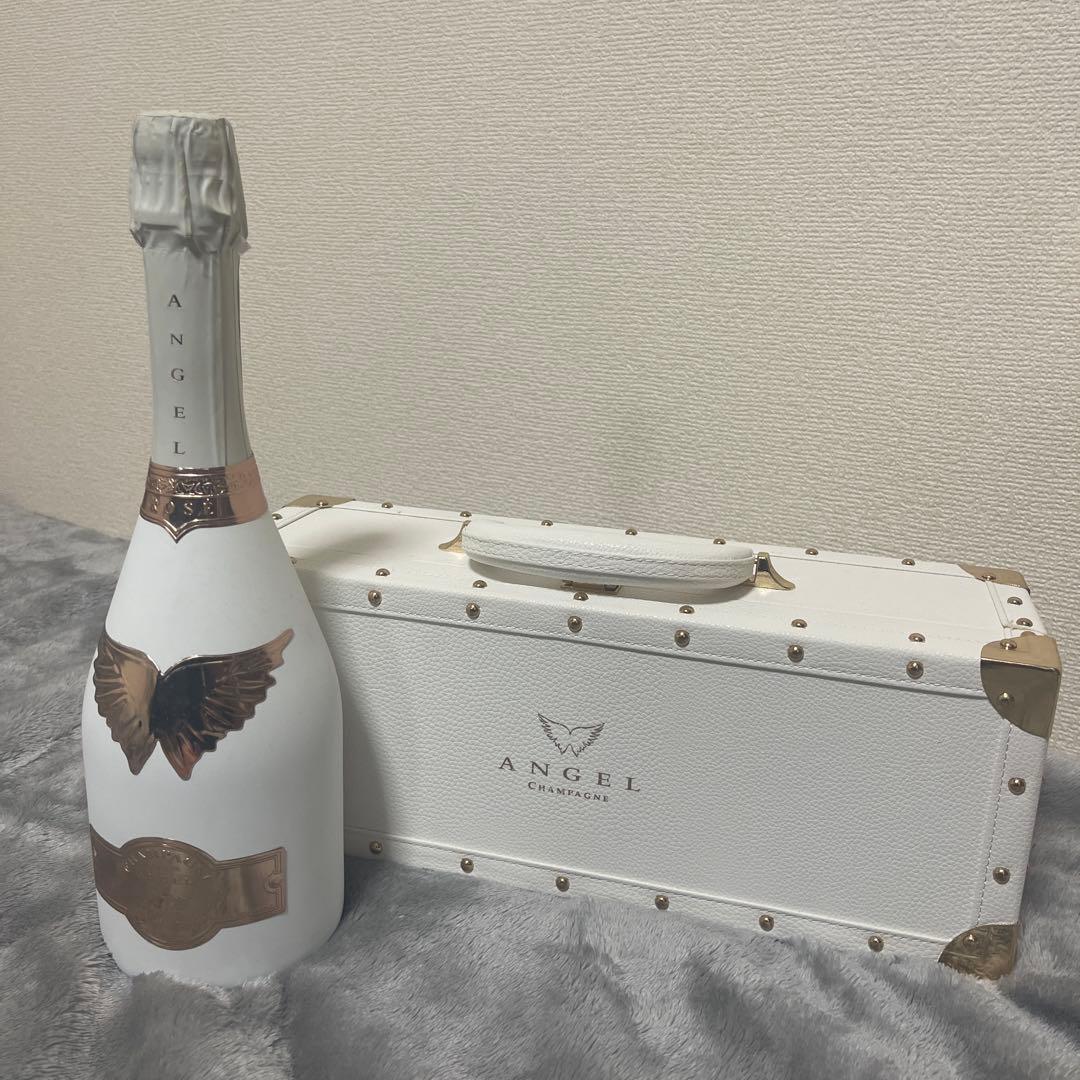 【新品未開封】ANGEL シャンパン ホワイトボトル ケース付き