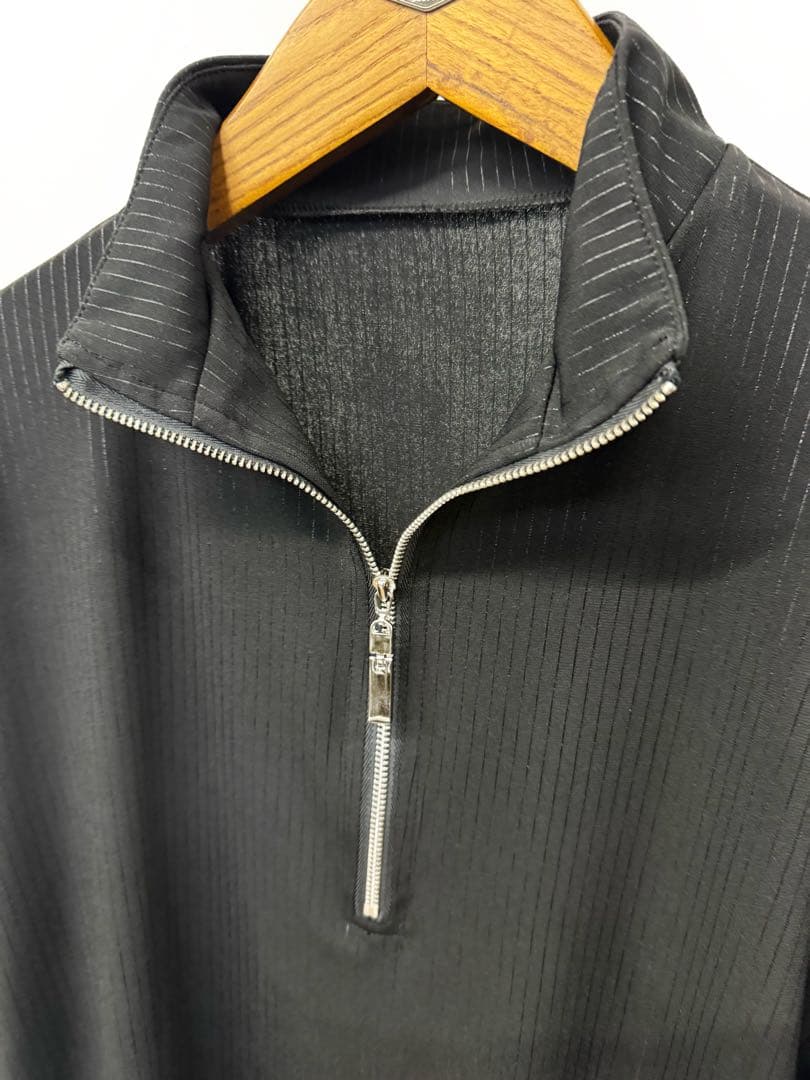 【メンズ】新品　社交ダンス　レッスン　ラテン　ストライプ　カットソー　r120